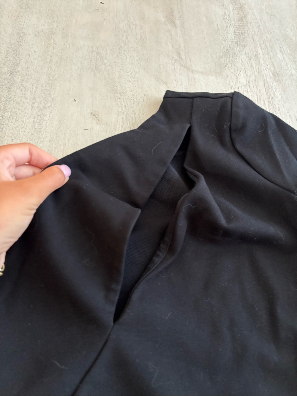 NBD Aaliyah One-Shoulder Black Cutout Long-Sleeve Top - Picture 3 of 5
